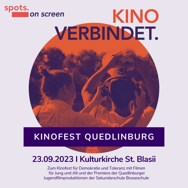 Bild vergrößern: Plakat Kinofest "Spots. on screen"