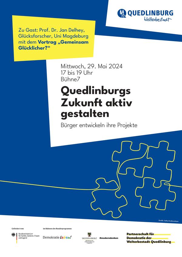 Bild vergrößern: Plakat Quedlinburgs Zukunft aktiv gestalten