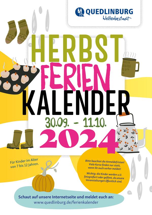 Bild vergrößern: Herbstferienkalender 2024