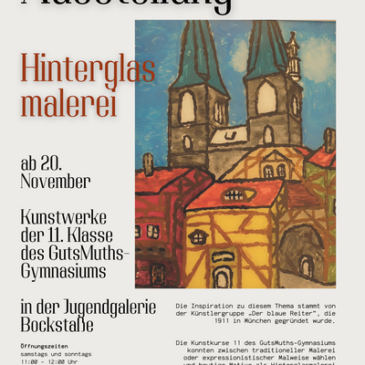 Hinterglasmalerei Plakat