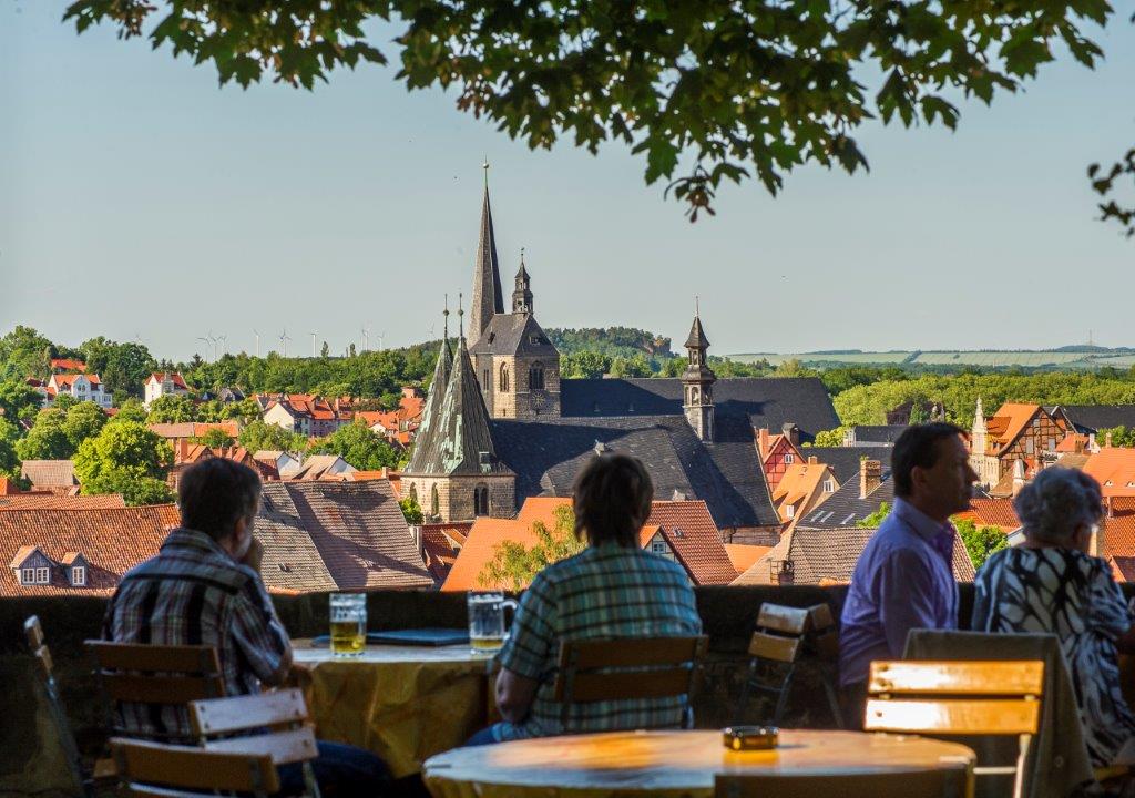 Schlosskrug Ausblick von Terrasse