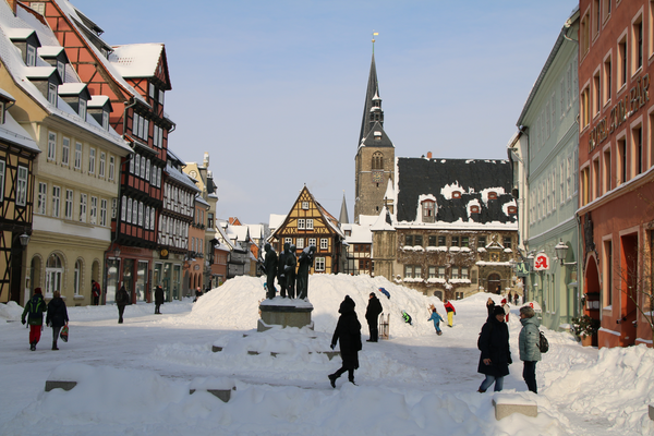 Marktplatz im Winter