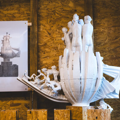 Bild vergrößern: Aufnahmen aus der Werkstatt von Prof. Dr. Dreysse