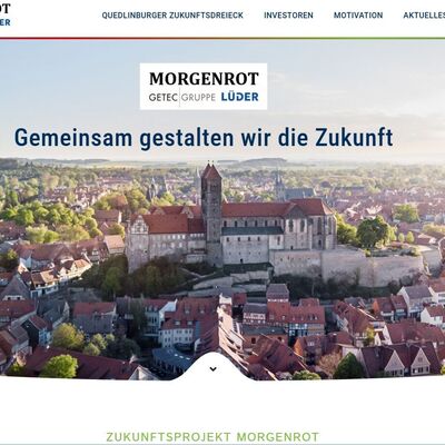 Investoren Webseite Zukunftsprojekt Morgenrot
