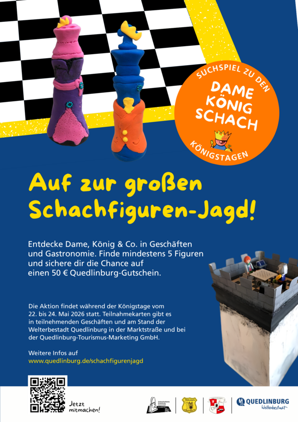 Bild vergr&ouml;&szlig;ern: Plakat Schachfigurenjagd