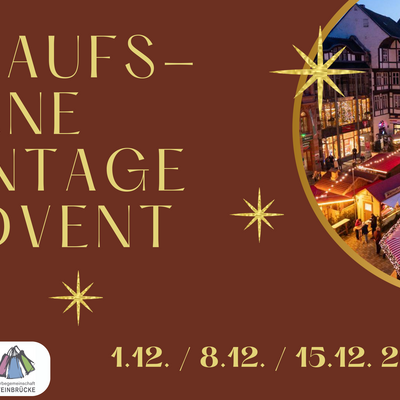 Verkaufsoffene Sonntage im Advent 2026
